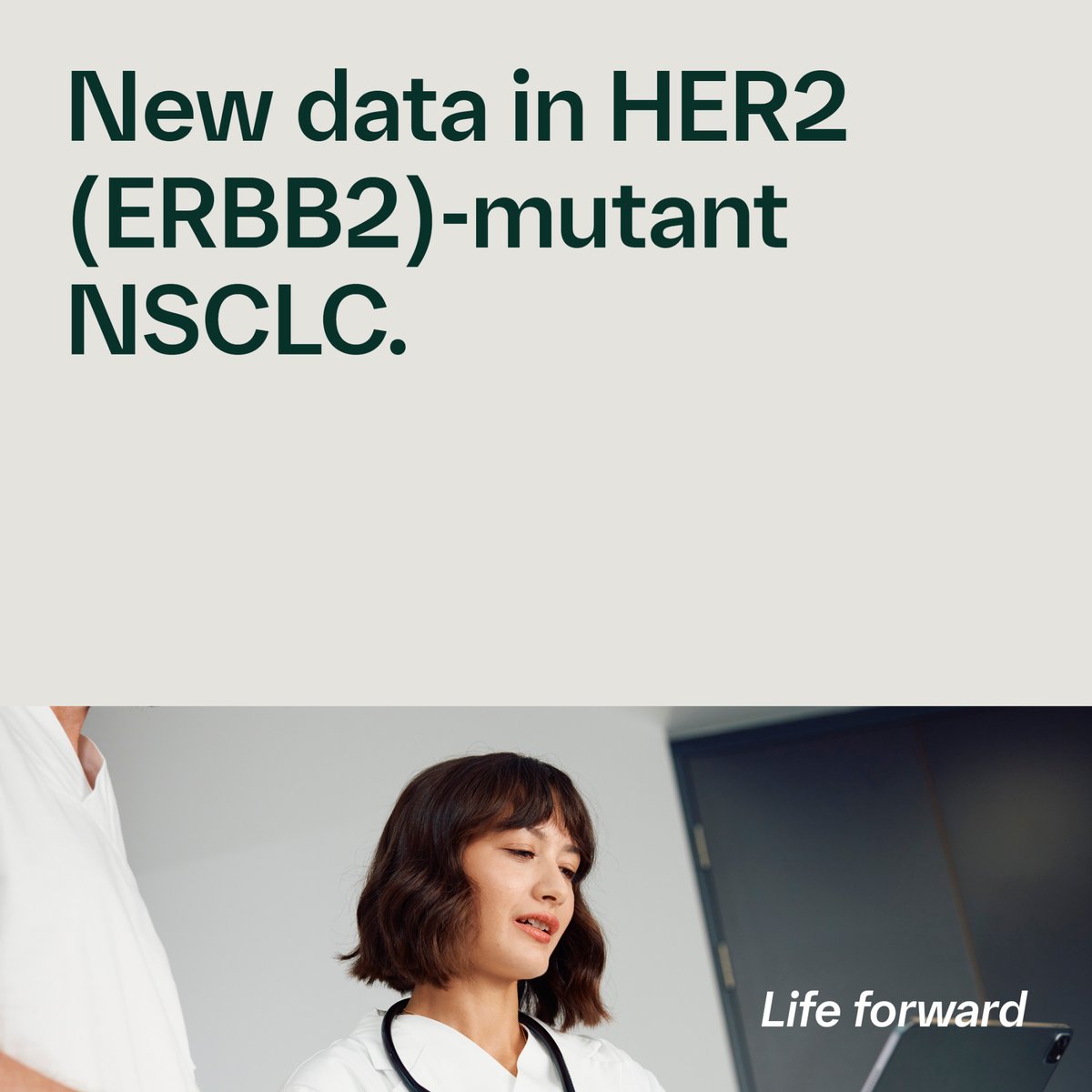#NEWS: New data for patients with HER2 (ERBB2)-mutant advanced non-small cell lung cancer (NSCLC) at #ESMO25.  

These advancements have the potential to fulfill patients’ unmet needs.  
 
Learn more: go.boehringer.com/QpvyH

#LifeForward #Oncology