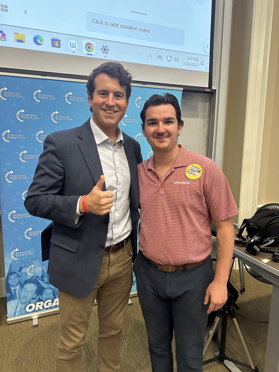 TrentBratcher's tweet photo. Grateful to stand with @tpusa_uark at the Washington County Republican Convention.

Also got to meet @alexstein99!!!

Faith guides me, freedom drives me, and the future depends on us standing firm when it’s easier to stay quiet. 🇺🇸 https://t.co/JCnAJ16Gvj