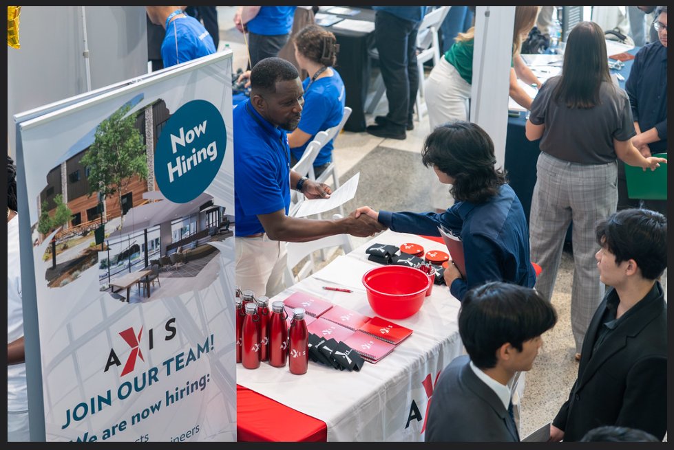 AxisCompanies's tweet photo. Making connections with the next generation of engineers 🤝
We attend career fairs at GT and KSU twice a year. Did we miss you?
Explore opportunities @ https://t.co/D3UhCdI3j4 https://t.co/iffcOVOtF2