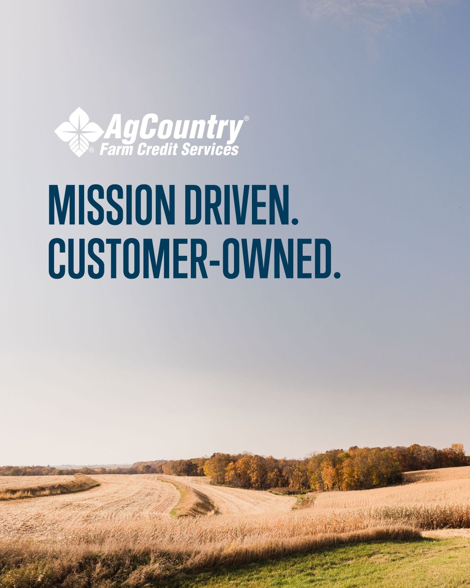October is National Co-op Month. We’re proud to be a financial cooperative – owned and governed by the farmers and ranchers we serve.

Our mission is simple: support rural communities and agriculture. From financing operations to investing in the future of agriculture, we stand