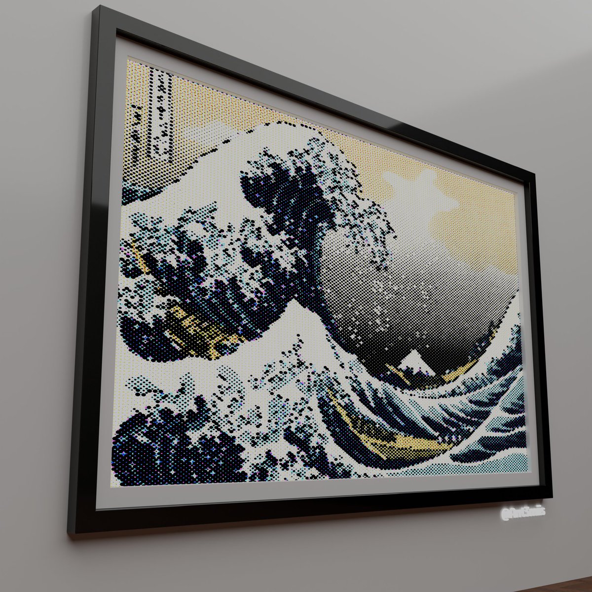 Arrt3miis's tweet photo. 🎨 [DotArt] La Grande Vague de Kanagawa  

📅 Octobre 2025

Reels : https://t.co/yu6qr187Vx
TikTok : https://t.co/abI4w08V4n

🔗 Tags : #3DArt #Blender #DigitalArt #3DRendering #fyp #CGI #B3D #3D #Cycles #realism ⁠#frame #tableau #Kanagawa #DotArt #PointArt https://t.co/bWIUUJBX9q
