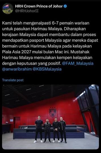Then who is "Kami". FAM and NT have passed the mic to <a href="/HRHJohorII/">HRH Crown Prince of Johor</a> .

From all of the media attention on TMJ, praising his efforts bringing the 7, I think he is the only individual that knows who is responsible for this scandal.The mic is all yours Tunku.