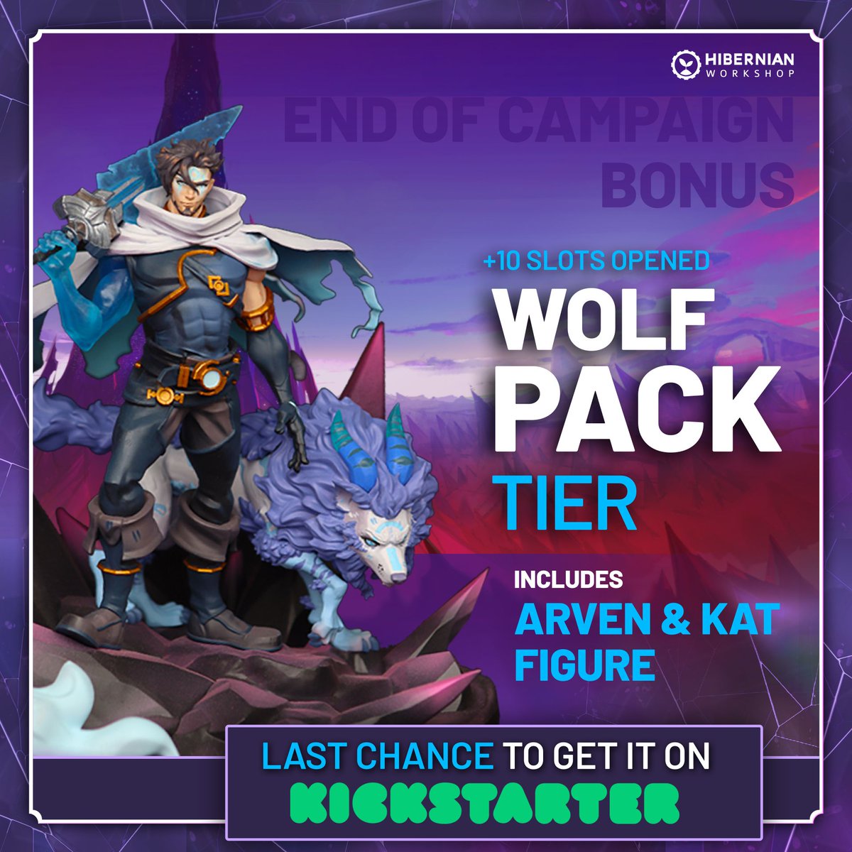We’re approaching the final 48 hours of the Kickstarter!

After discussing with our figure artist, Bakanoë, we’re thrilled to announce that we can now open 10 additional Wolf Packs!

If you want to receive all the rewards available through the Kickstarter this tier is for you! ☺️