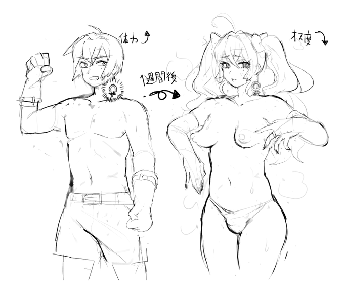 NSFW 呪いで身体が変わる装備好き 