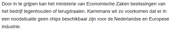 Cinasita's tweet photo. @NOS Eerst toestaan dat China Nexperia koopt (what could possibly go wrong 😂🤡) en dan ingrijpen. Nederland op zijn achterlijks. Dankzij Karremans helemaal geen chips meer. #exportverbod https://t.co/uPWyvlqESb
