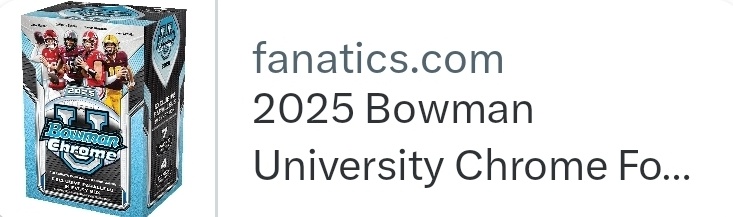 Back in stock 👇 #FANATICS #AD

$24.99 : bit.ly/4ot7IBu