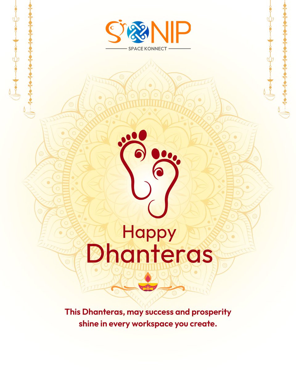 sonipspace's tweet image. This Dhanteras, let prosperity find a home in every workspace you build.
 Sonip Space Konnect – Workspaces with Purpose.
#Dhanteras #SonipSpaceKonnect #WorkspacesWithPurpose #ProsperityAtWork #FestiveBeginnings #OfficeSpaces #NewBeginnings