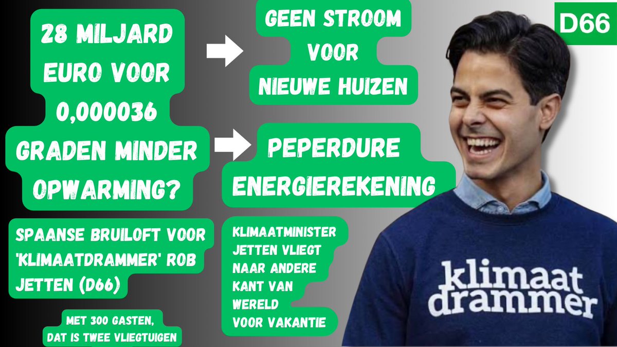ikgeefnooitop's tweet photo. Je moet toch wel een hekel aan jezelf hebben als je op deze nietsnut gaat stemmen. Mede door zijn toedoen, en zijn club D66, zitten we nu met mega problemen. En ondertussen reist hij zelf vrolijk de wereld rond, terwijl wij in de kou mogen zitten. 
Klimaatdrammers. Stem ze weg! https://t.co/yssI797610