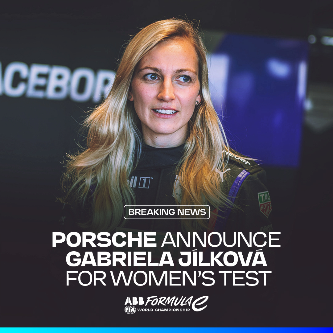 🚨 BREAKING NEWS 🚨

<a href="/PorscheFormulaE/">Porsche Formula E Team</a> announce Czech driver Gabriela Jílková for the Women’s Test in Valencia 🇪🇸