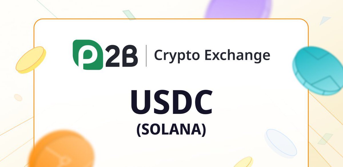 P2B_exchange_X's tweet image. 🚀 USDC Deposits on Solana Are Now Live on P2B! 🌐

#P2B #USDC #Solana #CryptoExchange #DepositLive

We’re excited to announce that USDC deposits via the Solana network are now fully operational on P2B! 💎

Enjoy fast transactions, low fees, and seamless deposits when using…