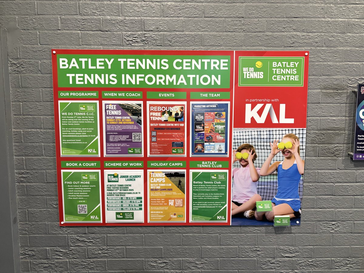 wedotennisuk's tweet image. Exciting times at Batley Tennis Centre. Free taster week, free courts, junior academy launch and most exciting of all the start of our inclusive tennis programme with @WDT4Disability! 🎾 

@activeleisure @YorkshireSport @YorkshireTennis @KirkleesCouncil
