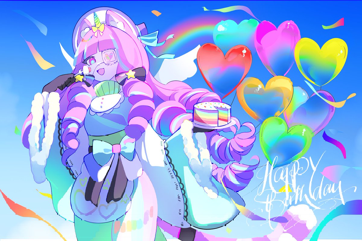 a gift for my dear <a href="/naniwoou/">nani-sama</a>!! 🩷🌈
#illustration