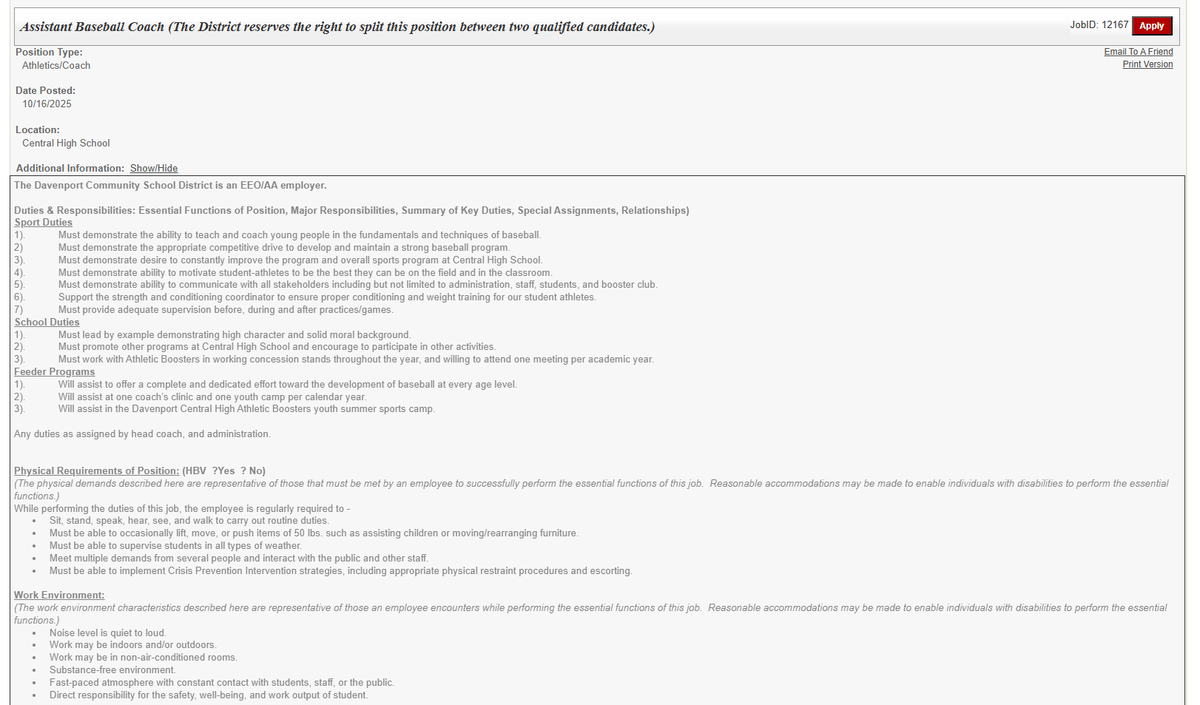 Davenport Central Baseball tweet media