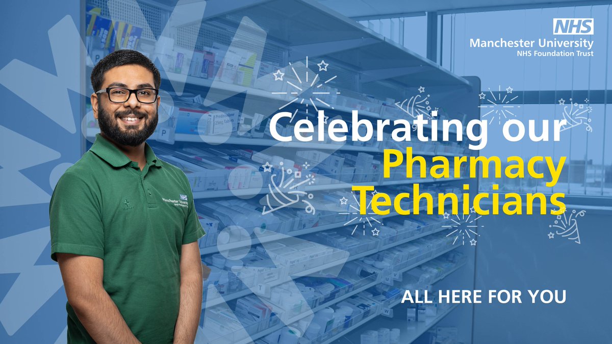 Today we’re taking a moment to celebrate our incredible Pharmacy Technicians!

Embedded within teams across MFT, they work tirelessly to keep medication safe, patients supported, &amp; our teams running smoothly.

Thank you for everything you do💙

Join MFT - mft.nhs.uk/careers/search…