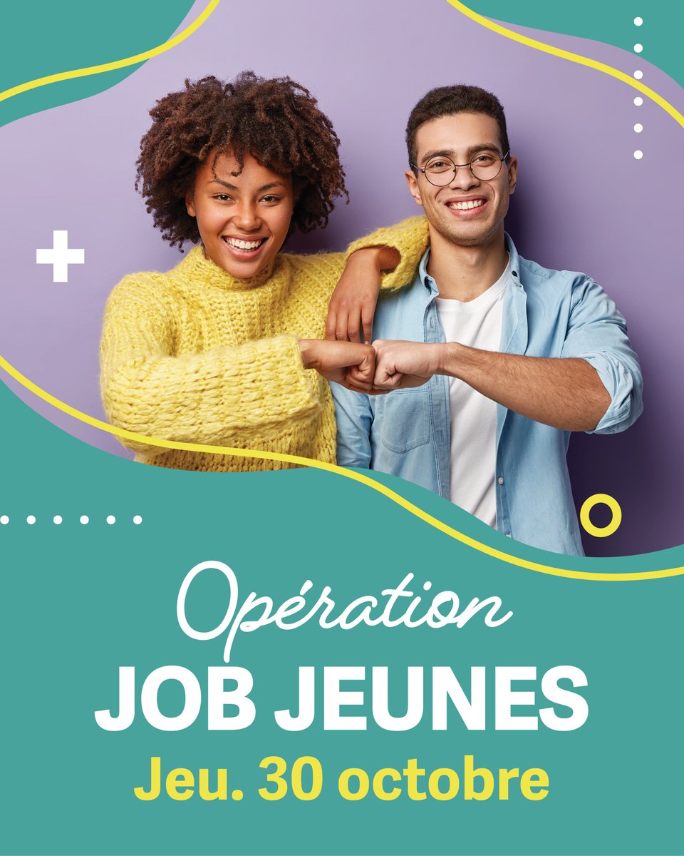 Opération Job Jeunes : Jeudi 30 octobre 2025 de 14h à 17h au Pôle Jeunesse à #Montauban

ℹ️ Information : short.do/-YwGcC