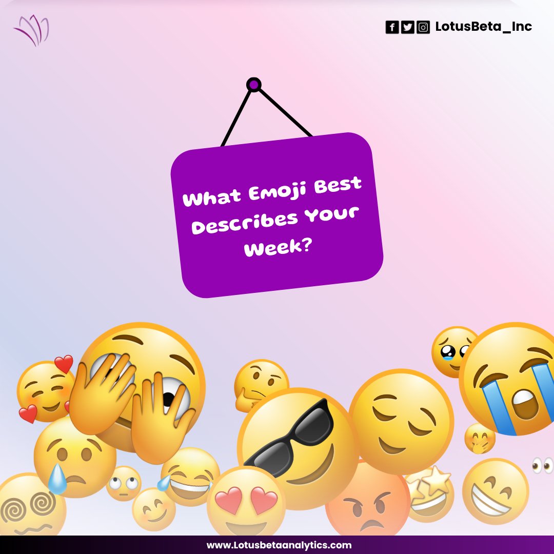 LotusBetaNGR's tweet image. If your week were an emoji, what would it be? 😅🔥💪😴
 
Drop your emoji below and let’s see who had the most interesting week! 👇

lotusbetaanalytics.com
#WeekendMood #EmojiFun #FridayVibes