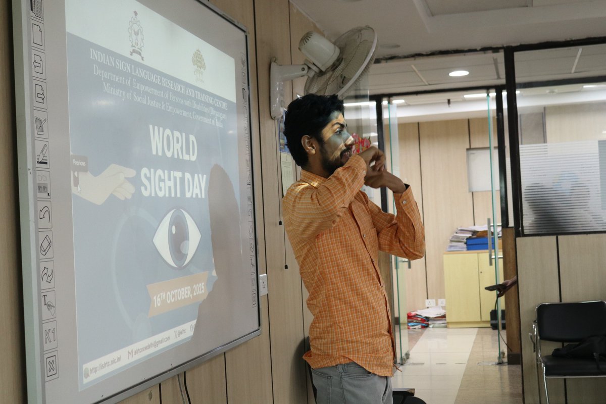 islrtc's tweet image. ISLRTC observed #WorldSightDay under the guidance of Dir. Sh. Kumar Raju, raising awareness on eye health & inclusion for persons with visual impairments.
Together, we pledged for better vision & a more inclusive society! 💙👁️🗨️
#EyeHealth #Inclusion #Accessibility