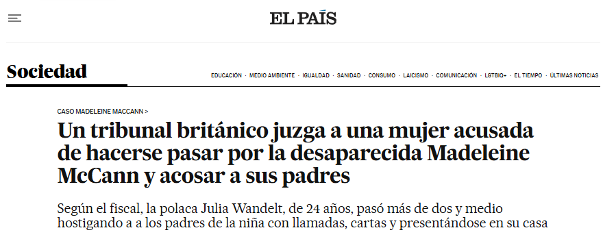 Futaugas's tweet photo. "... pasó más de dos y medio..."
Ni más ni menos.
¡Qué pasada!
(Nunca mejor dicho).
@m_horno @EnsaladaPalabra @OstrasQuePerlas @jruizdd @DefCastellano @DelLinguistico @erprofedelengua #ElPaís #Sociedad #Madeleine #Acosar #Acoso. https://t.co/leDhn6VoX9