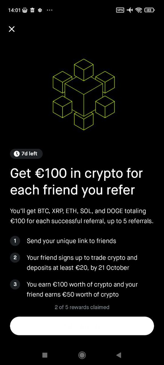 sil_silviu14's tweet image. Erhalten Sie sofort 50 € in Kryptowährung, wenn Sie sich über meinen Link für ein Robinhood-Konto anmelden und 20 € einzahlen, um bis zum 21. Oktober mit dem Handel zu beginnen. NUR FÜR DEUTSCHLAND: join.robinhood.com/eu_crypto/buzo…

#KryptoDE  #BitcoinDE  #TradingDE