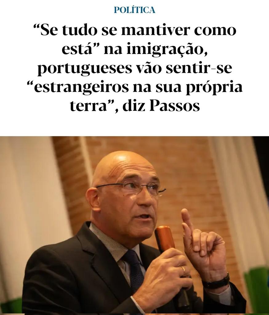 Quando te lembras que o Passos Coelho vendeu a EDP e a REN aos chineses, a ANA aos franceses ou os CTT aos americanos; que criou até os vistos gold...

... Isto dos "portugueses sentirem-se estrangeiros na sua própris terra" chega a ser quase engraçado.