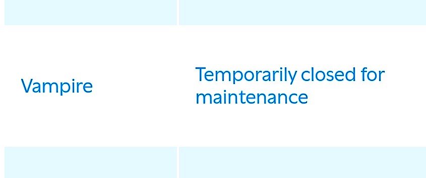 Vampire remains closed since the Howl'o'ween preview event 2 weeks ago

This highlights how this coaster still props up the ride offering even after 35 years and reaffirms this may not be a quick fix sadly