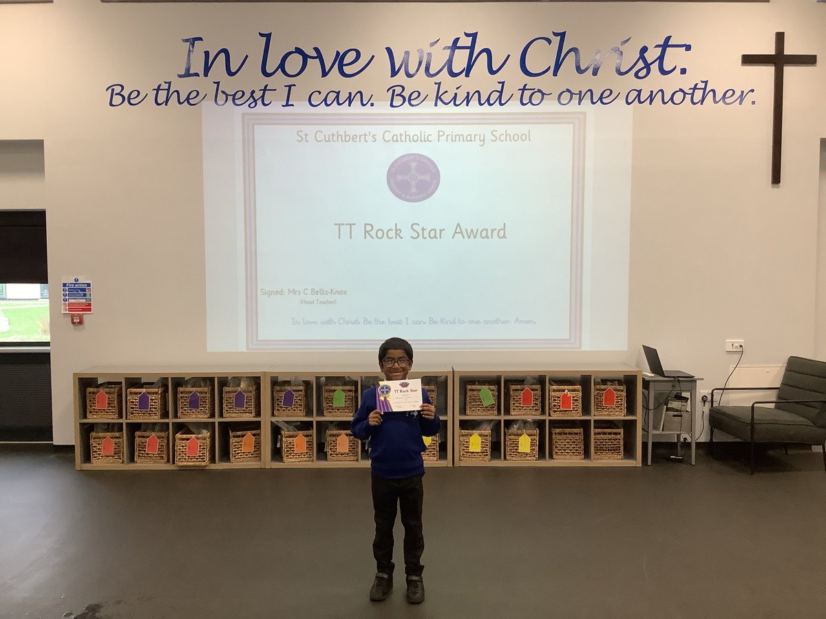 StCuthbertsPri's tweet image. We are so impressed with the time and effort that Ashwanth has given to learning his times tables - practise, practise, practise! #StCuthbertsMaths ✖️