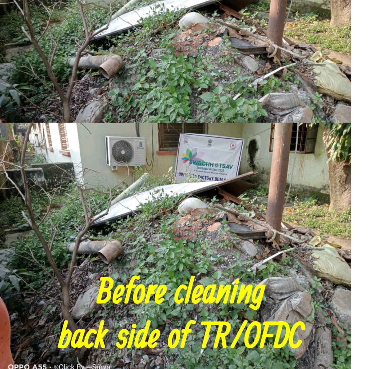 GM_OFDC_YIL's tweet photo. As a part of #Special_Campaign_5.0, a cleanliness drive was organized on 17.10.2025 behind TR Section/#OFDC with active participation of 05 employees.
@YantraIndiaLtd
@DARPG_GoI
#SwachhataHiSeva2025
#SwabhavSwachhata
#Clean_India
@DefProdnIndia
@SpokespersonMoD
@CmdYantra https://t.co/5BBrd9lNPJ