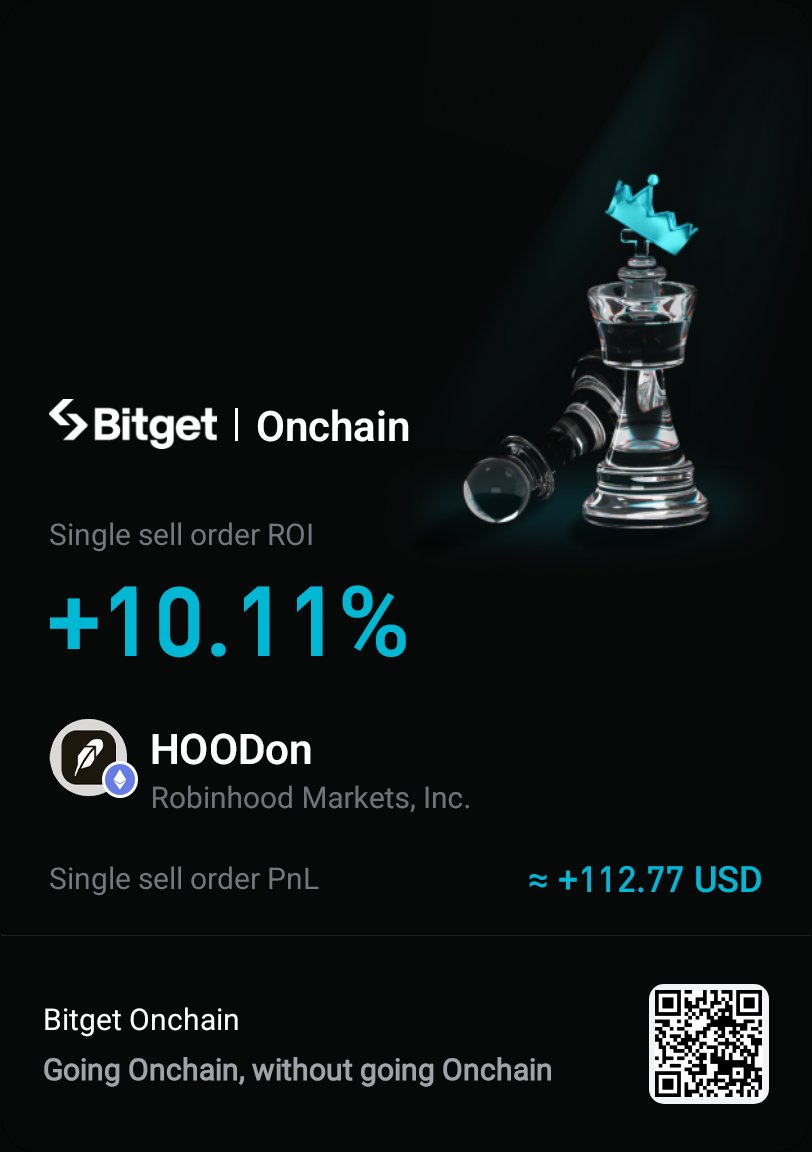 I missed a $NVDA entry because the U.S. market opened while I was asleep. Using #Bitget Onchain, I can now trade stock tokens like $NVDAon anytime.

Traded $100 in U.S. stock tokens and received a 100 USDT futures voucher, which I used to explore $HODon. Simple, flexible, and