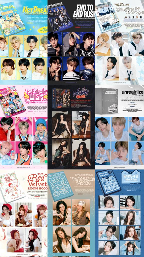 [PO] SEASONS GREETING 2026 

-> NCT DREAM / NCT 127 / NCT WISH / WAYV / SNSD / TVQX / REVE ( est 1.5kg)

• Ktown 800k dp 500k
• Withmuu 775k dp 450k
• Other web 845k dp 500k

✅️ est shiptax
✅️ take 3pcs disc 5k/ea

Close
Withmuu 23 okt

Form order
forms.gle/Fjv7TKBBMnaBZk…