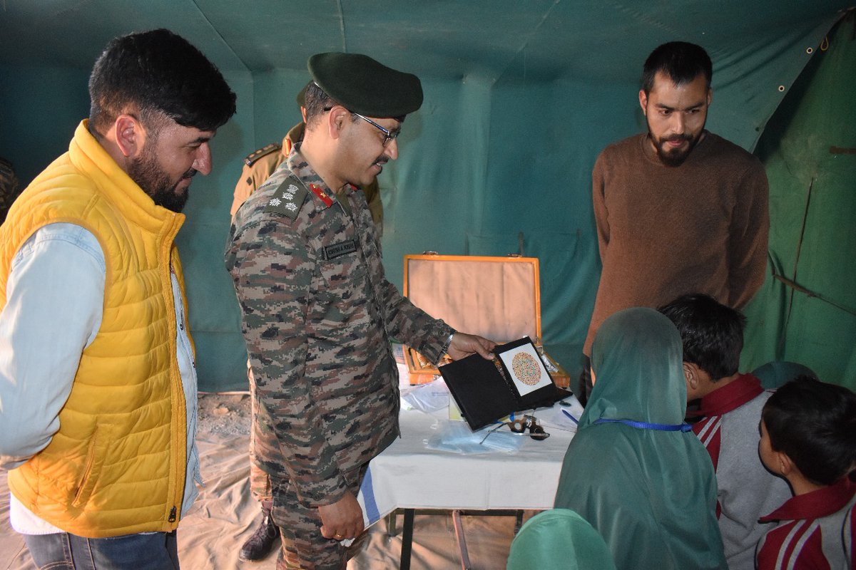 Service to humanity is service to God.” 

The Kargil Sentinels, of the Indian Army, in partnership with District Hospital Kargil, conducted a Medical Camp at Govt. Primary School Majdas for border residents.
Free consultations, medicines &amp; awareness sessions were provided .