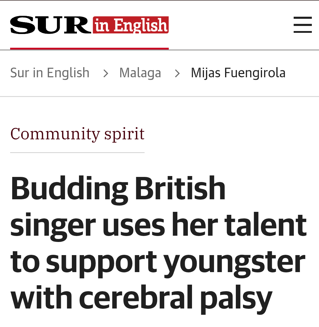 amelieoriginal's tweet photo. Budding British singer uses her talent to support youngster with cerebral palsy | Sur in English https://t.co/wVCuH8XzUW https://t.co/7Z8qo5L7Ox
