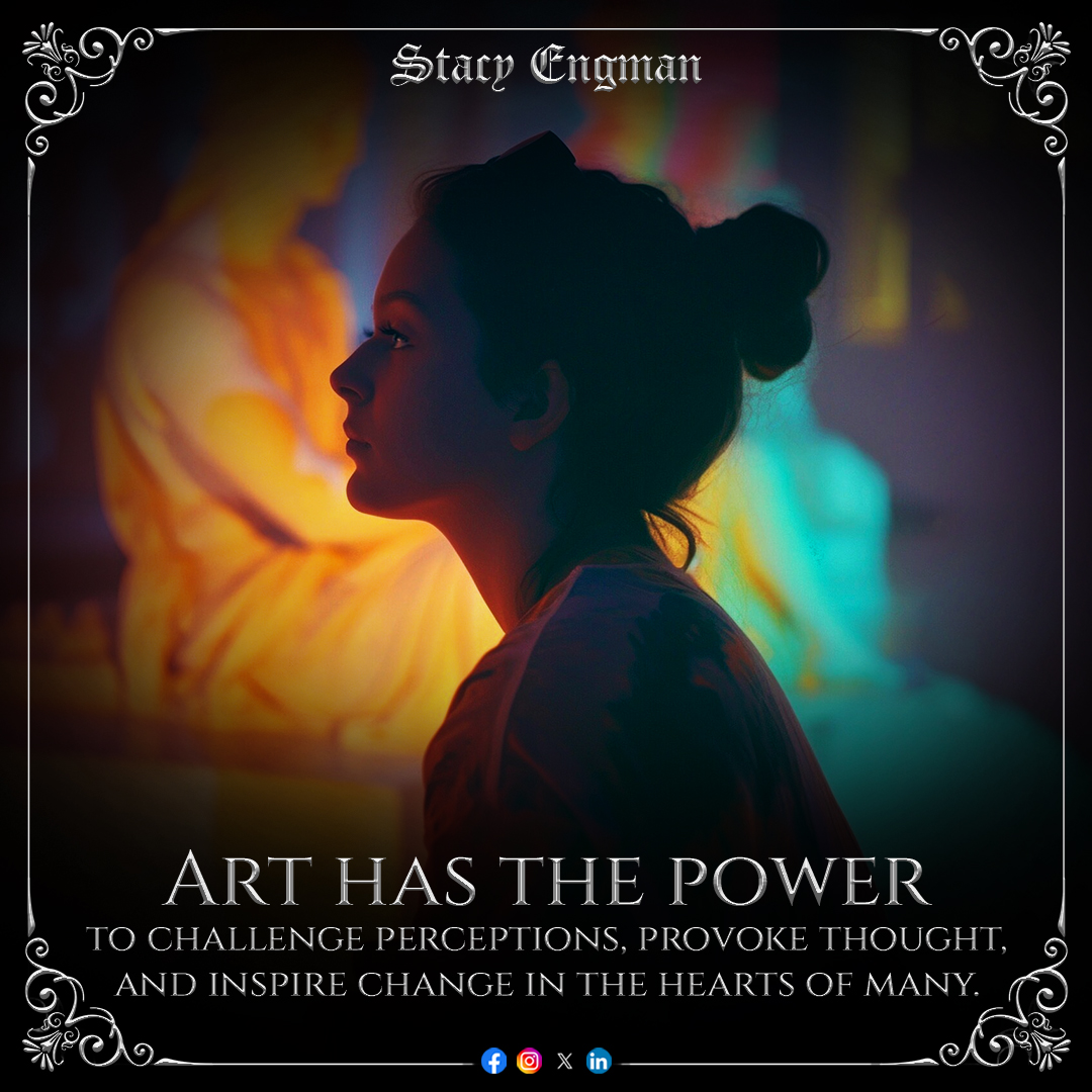 StacyE59270's tweet image. It pushes limits and creates opportunities for empathy and fresh understanding.

"ART ROYALTY - Stacy Engman" by Mona Stacy, Pat Hackett is now available on Amazon!

Shop Now: a.co/d/4tNFdcb

#PowerOfArt #ChallengePerceptions #InspireChange #ThoughtProvokingArt