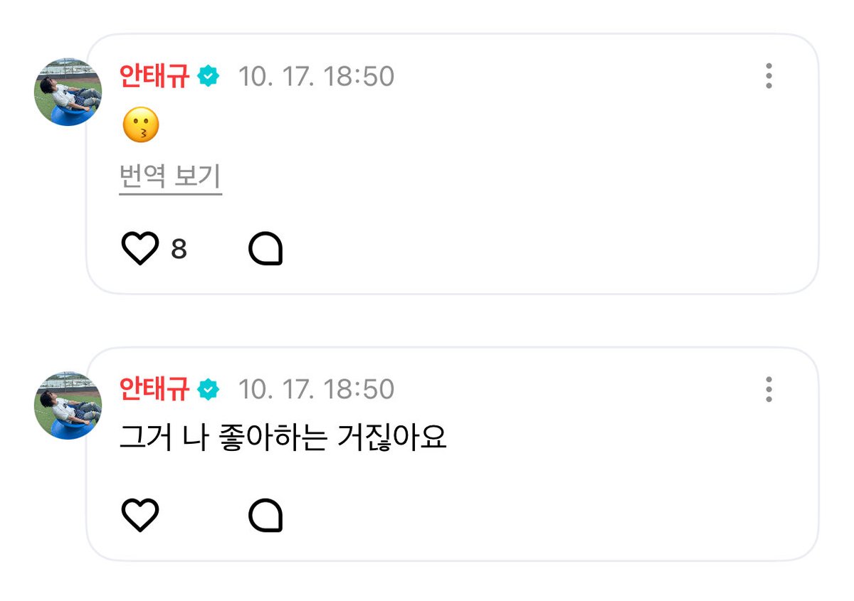 이런거 안태규식애교