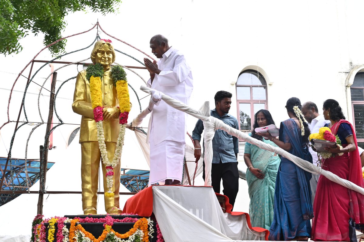 AkscDr's tweet photo. Observance of the 94th Birth Anniversary of Dr. APJ Abdul Kalam held on 15.10.2025@Dr.aBDUL kalam Science Centre and Planetarium,Lawspet, Puducherry https://t.co/SAsBdutujC