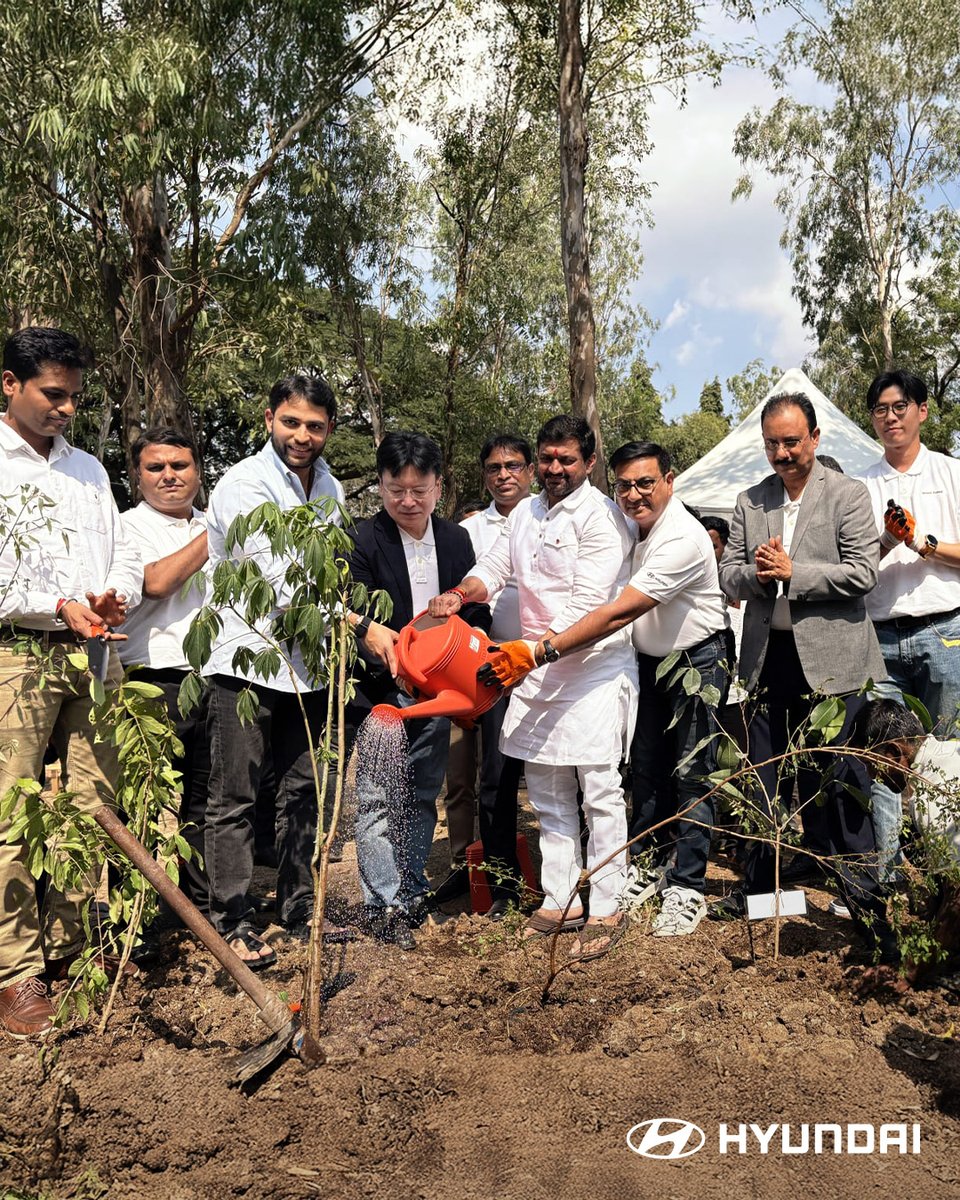 HyundaiIndia's tweet image. At Hyundai, we believe in Progress, we believe in Humanity. Presenting the IONIQ Forest in Pune — 10L trees, 90.5 acres, 100+ lives empowered. A greener tomorrow starts today.  
#ProgressforHumanity #CSR #HyundaiInida #ILoveHyundai #HyundaiCSR #IONIQForest