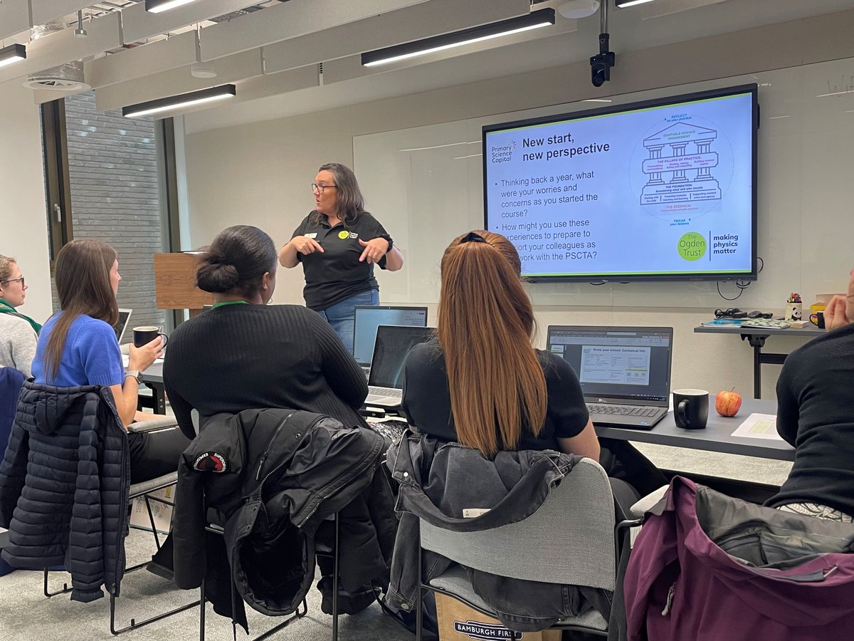 ogdentrust's tweet image. Great to welcome our latest year 2 Primary Science Capital Teaching Approach cohort to the office. A productive &amp;amp; valuable CPD session as they secure their learning, embed their practice &amp;amp; develop their primary science leadership. #PSCTA #PrimaryScience #MakingPhysicsMatter