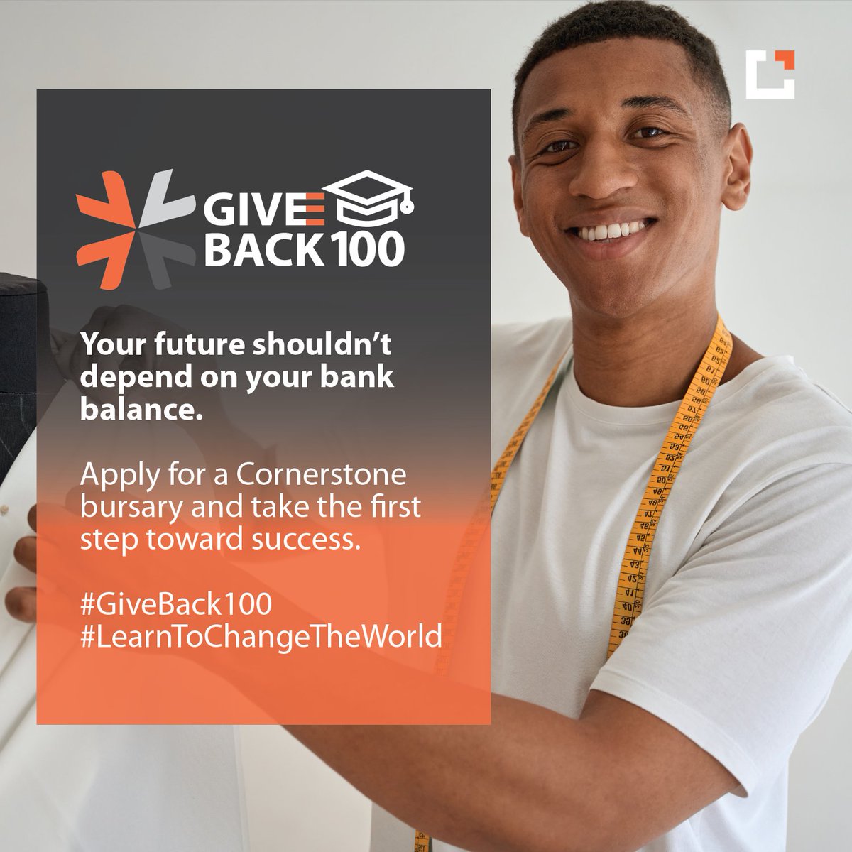 Cornerstone_CPT's tweet image. Every dream deserves a chance to grow 🌱
Cornerstone’s 100 bursaries are here to help you turn yours into reality.

Apply now: eu1.hubs.ly/H0nP3fv0 
Apply by 15 November 2025 

#GiveBack100 #Bursary #DreamBig #EducationForAll