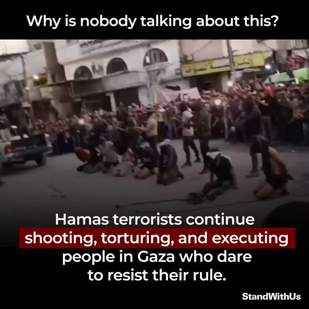 Nu dat Israël zich teruggetrokken heeft uit Gaza, mag Hamas weer eindelijk rustig publieke executies uitvoeren op straat.