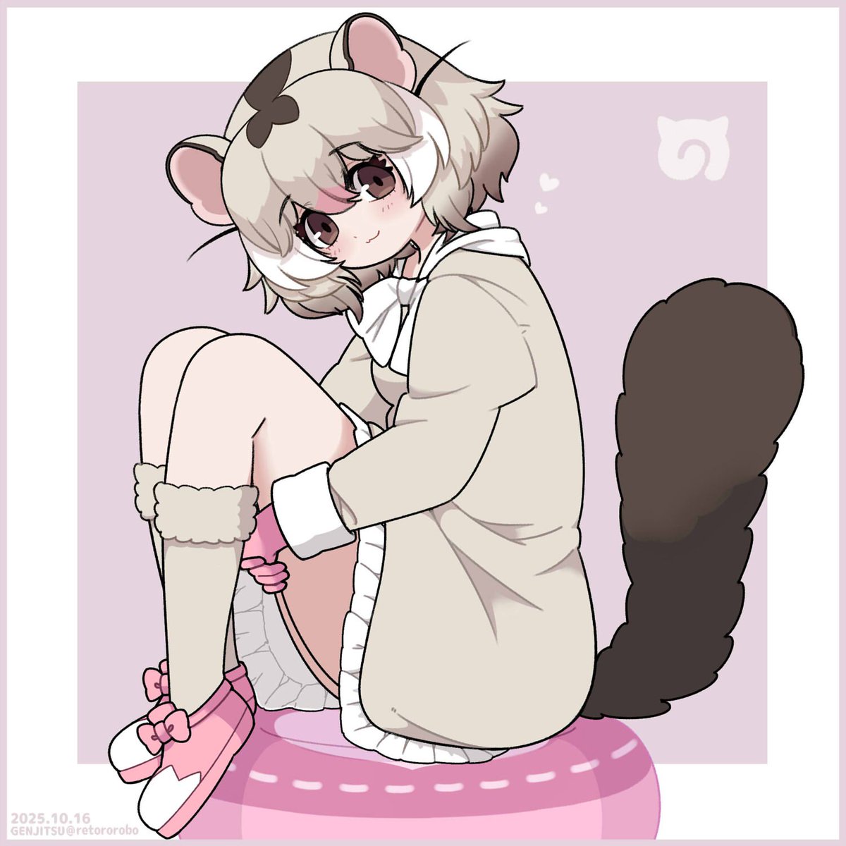 ▪️けもフレ３『ヤマネ』ちゃんを描きました🌟🐭🌟
#けもフレ３ #ヤマネ