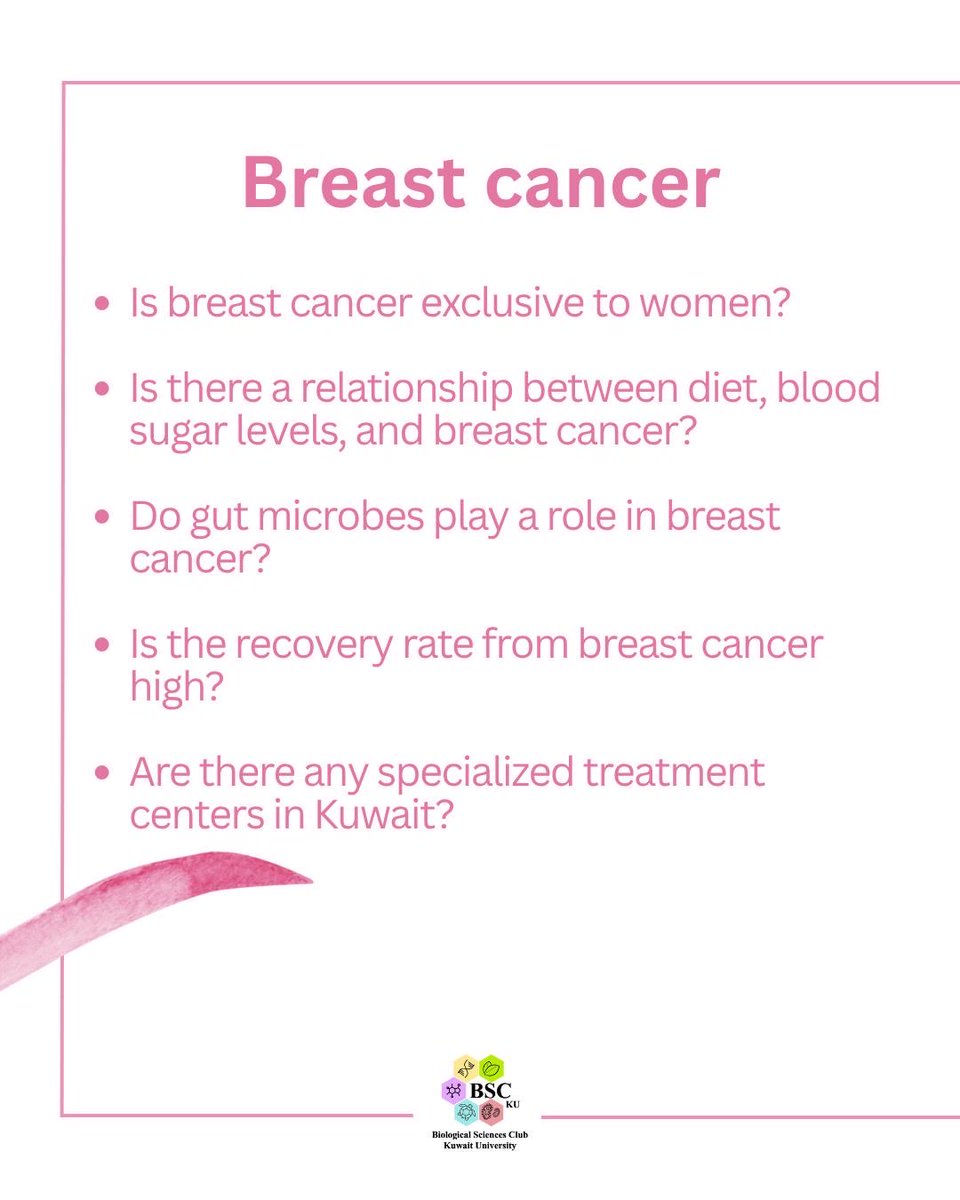 BioSci_club's tweet photo. يسر نادي العلوم البيولوجية، بمشاركة من النوادي المهنية لقسم الكيمياء وعلوم الأرض والبيئة والاحصاء والبحوثات العلمية، الاعلان عن فعالية التوعية بسرطان الثدي و عنوانها Pink Day. 
ستقام الفعالية في يوم الاثنين 20/10 https://t.co/g1Zv5YGrbB