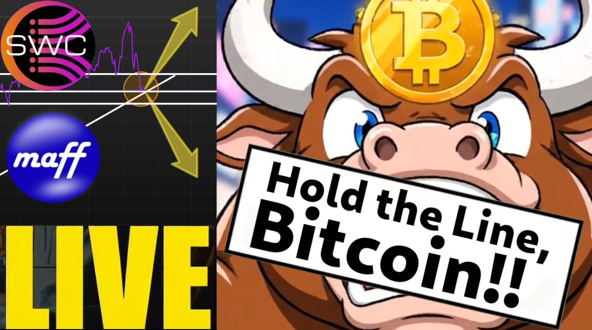 Join us live today at 11am UTC / 12pm midday UK

‼️Daily Trading LIVE
‼️Bull Market Over?
‼️#Bitcoin weekend price is CRITICAL

On YouTube (link in the reply) and right here on X

<a href="/SaveWithCrypto/">Save With Crypto</a> <a href="/Wizard_Of_Alt/">Wizard of Alt</a>