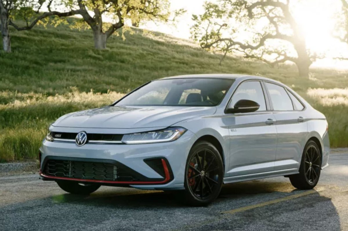 PerformanceVW_'s tweet photo. The 2026 Jetta GLI Sports Sedan. Turbocharged and stylish. It’s lightning in a bottle.

#PerformanceVW
#Performance
#Volkswagen
#Jetta
#DriveVW https://t.co/uVEYomdvpf