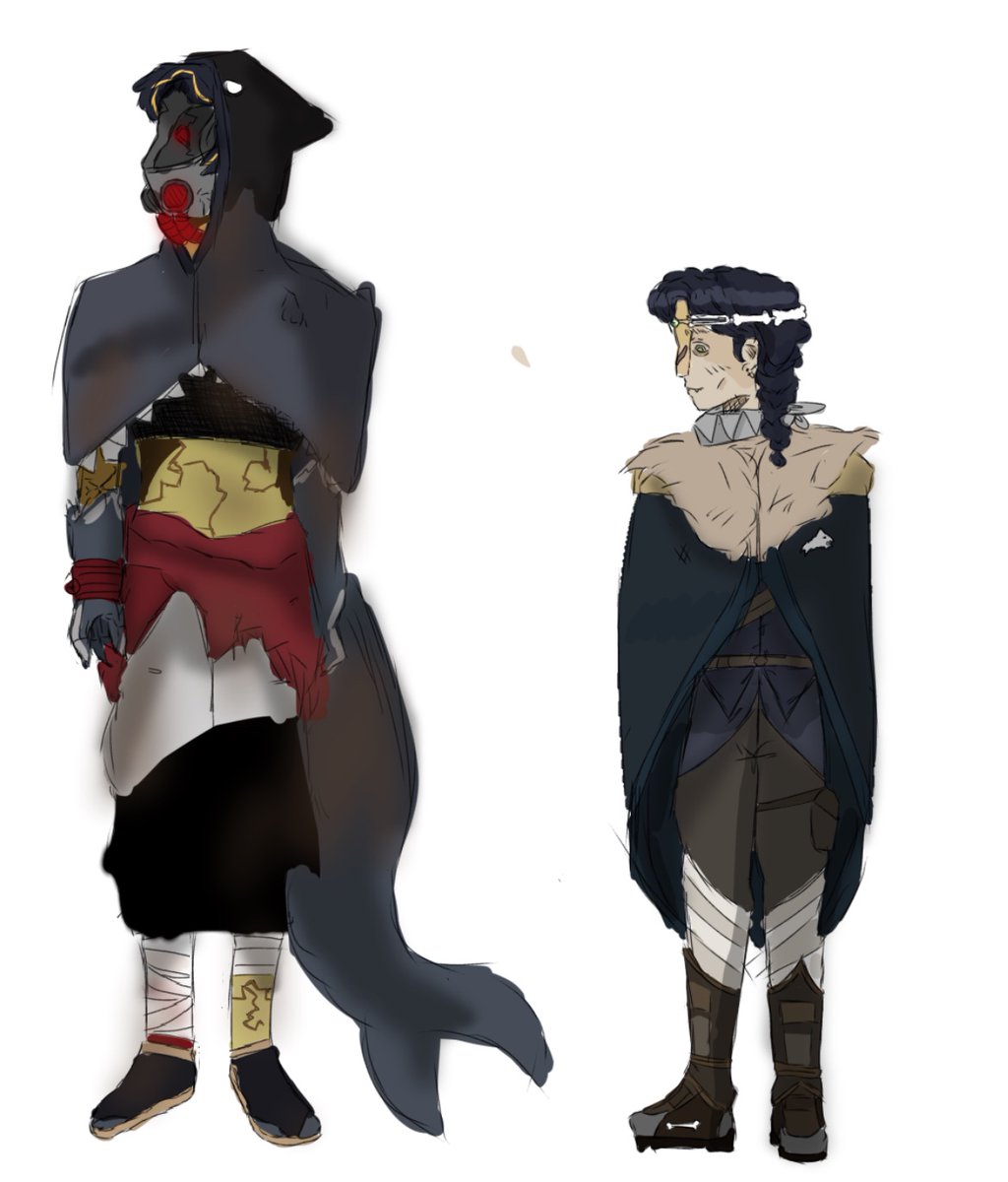 turperlered's tweet photo. This took a while but
Everyone was talking about purgatory foolish and rusty bones foolish so -A. Here are my designs for both (fully body)
And in qrts are doodles of them two together
#foolishfanart #bolas #rustybones #foolishgamers https://t.co/PDdIqSWSuV