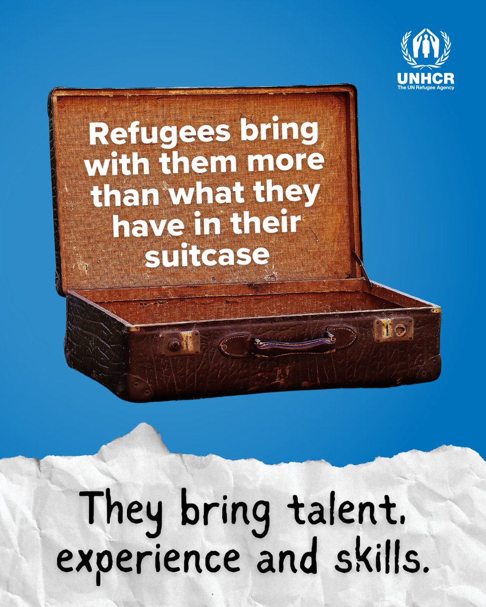Refugees bring more than what’s in their suitcase. 

They bring the drive to build a better future.

On #EndPoverty Day, let’s remember that when given the chance to work and thrive, refugees help create jobs, strengthen local economies and drive progress for all.