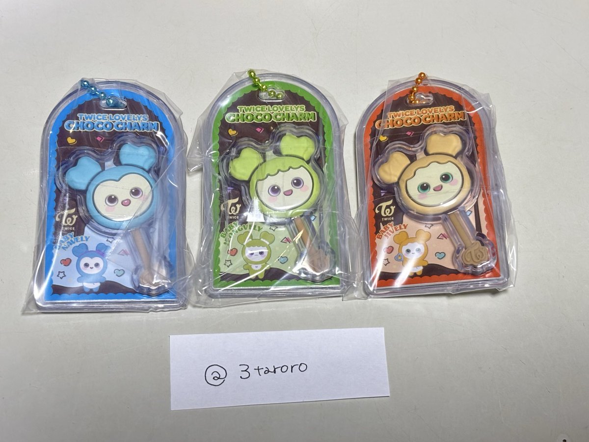3taroro's tweet photo. 交換
TWICE LOVELYZ チョコがけボーロ＆チャーム 

【譲】ナヨン ナブリー、ジョンヨン ジョンブリー、ジヒョ ジブリー

【求】ミナ ミブリー、サナ サブリー、モモ モブリー

郵送📮希望 https://t.co/FEmHmzHFJV