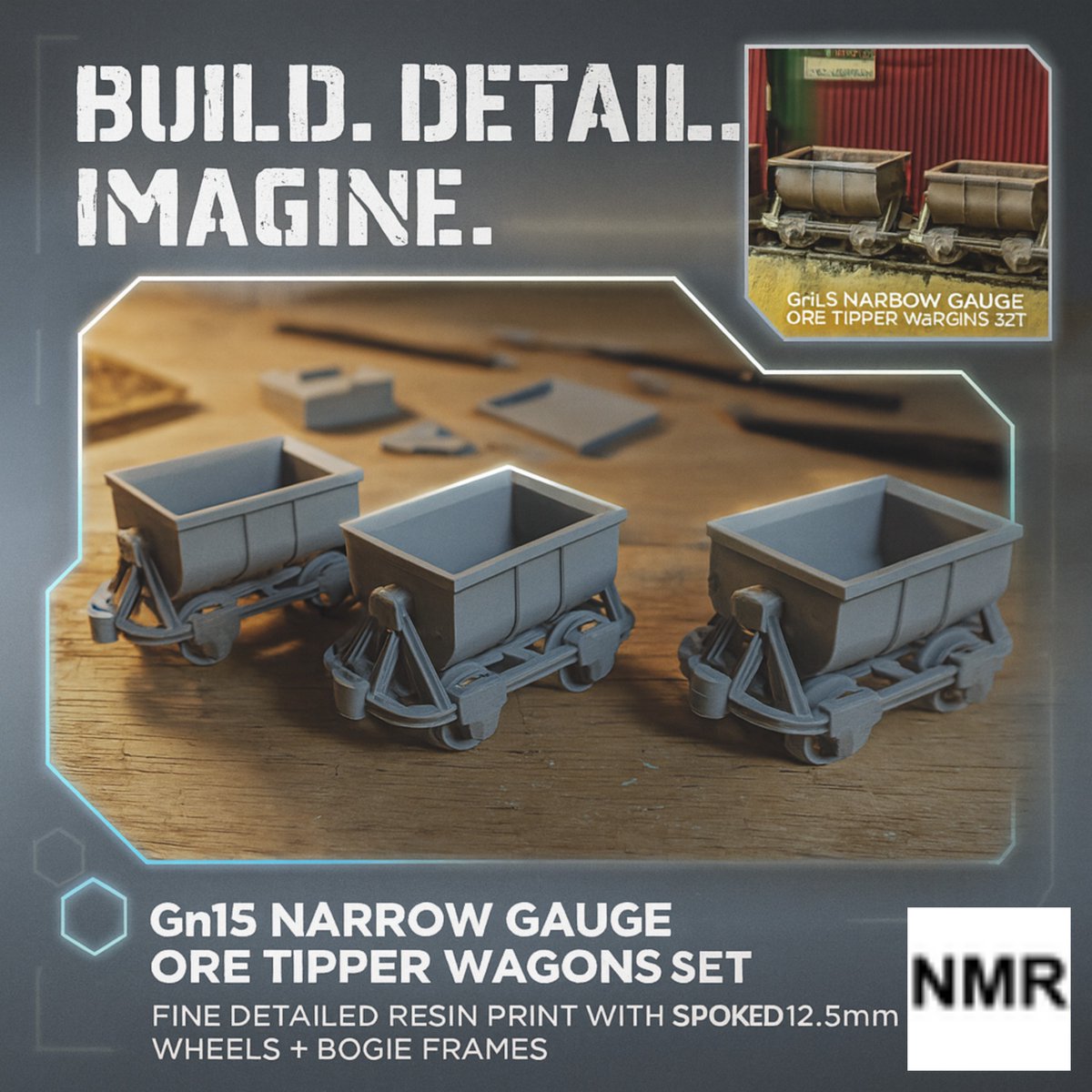 NRailworks's tweet image. Explore the Gn15 Narrow Gauge wagons! 🚂 Ideal for quarry layouts, easily customizable
.
.
narrowmindedrailworks.com/products/gn15-…

#ModelTrainHobby #NRM