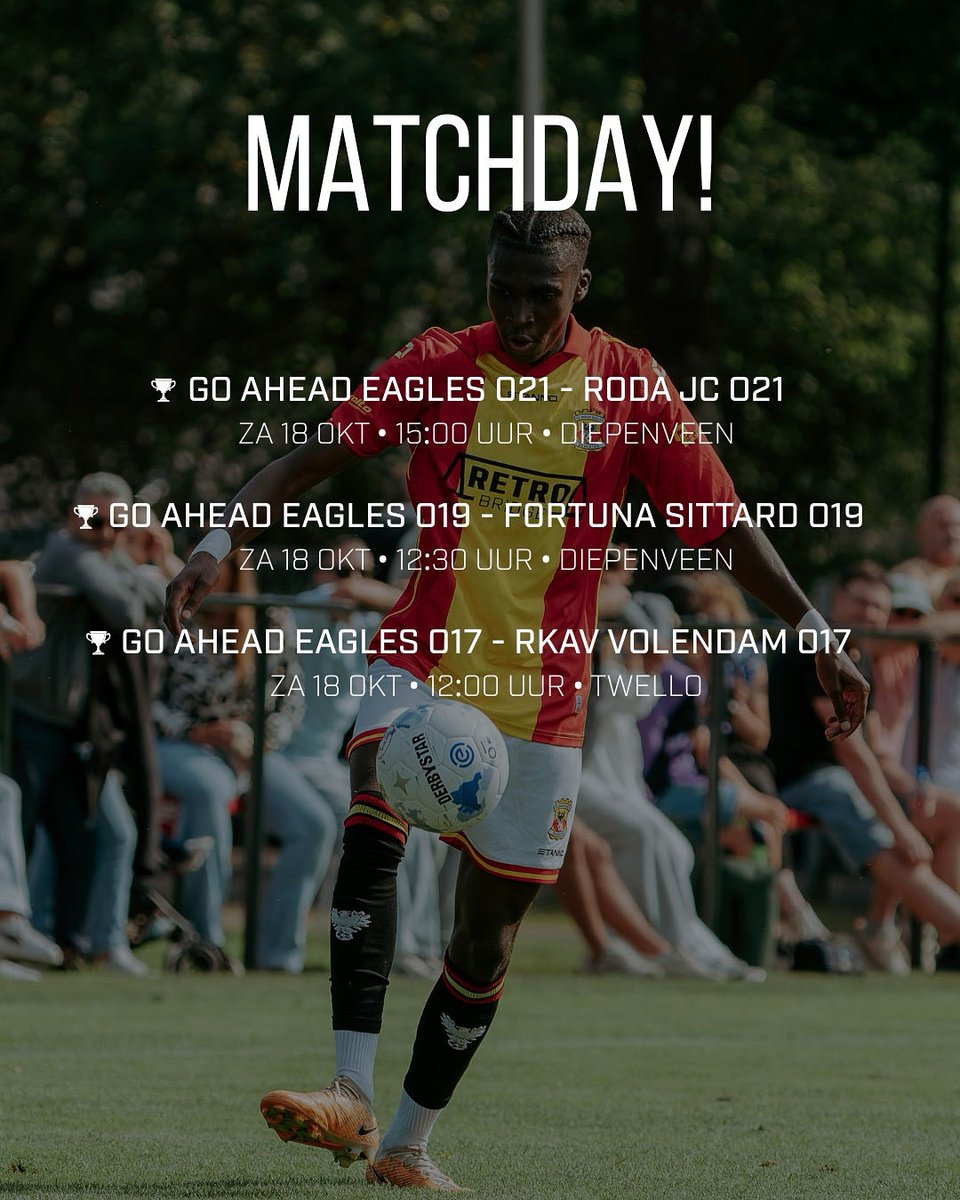 Go Ahead Eagles Voetbalacademie ๐ฆ
 (@kowetjeugd) on Twitter photo Tweede ๐ฏ๐ฒ๐ธ๐ฒ๐ฟ๐ฟ๐ผ๐ป๐ฑ๐ฒ! ๐ค
๐ฒ Vooruitblik: ga-eagles.nl/jeugdteams-klaโฆ
#waartalentenvleugelskrijgen Tweede ๐ฏ๐ฒ๐ธ๐ฒ๐ฟ๐ฟ๐ผ๐ป๐ฑ๐ฒ! ๐ค
๐ฒ Vooruitblik: ga-eagles.nl/jeugdteams-klaโฆ
#waartalentenvleugelskrijgen