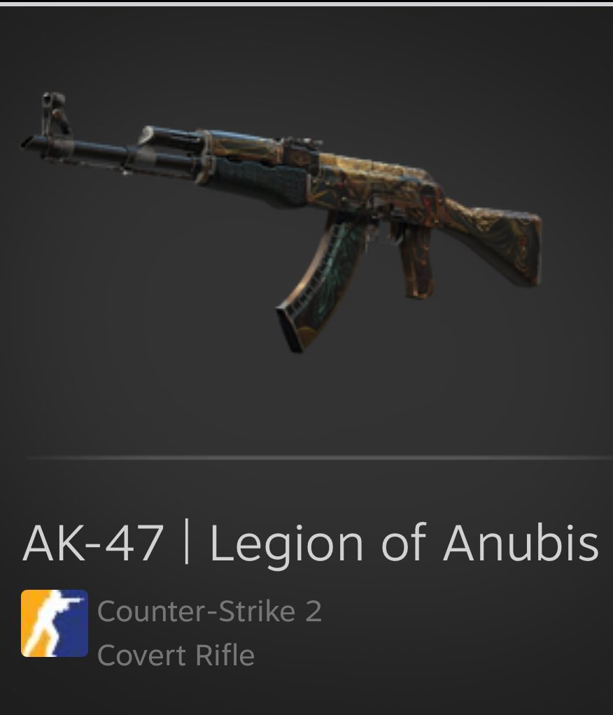 GoldenNevW's tweet image. *Giveaway time*
AK-47 | Legion of Anubis
- follow me and retweet
Will be rolling in 5 days
#cs2 #cs2giveaway #skingiveaway