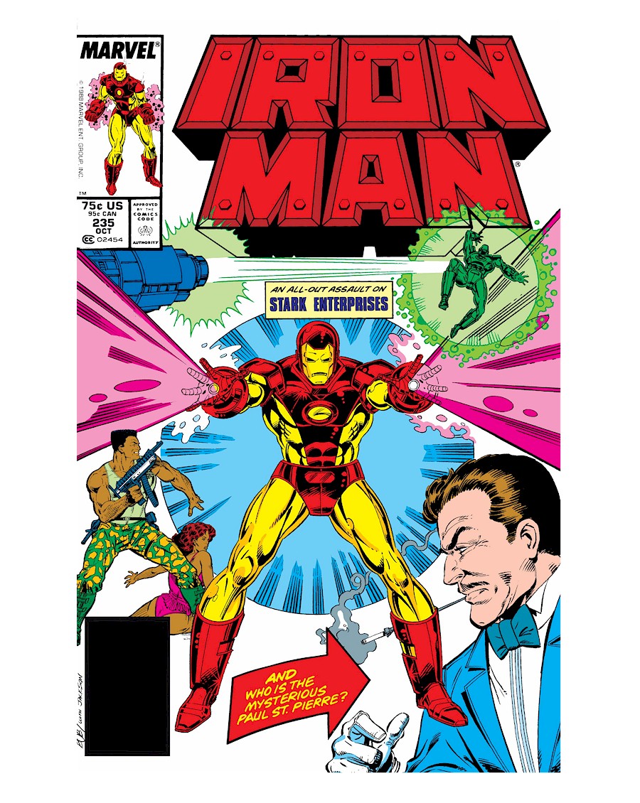 #FlashbackFriday: published in October of 1988, Iron Man #235 featured a mystery villain from the past, with a cover by the late, great Butch Guice and me. 
<a href="/Marvel/">Marvel Entertainment</a> <a href="/Iron_Man/">Iron Man</a>