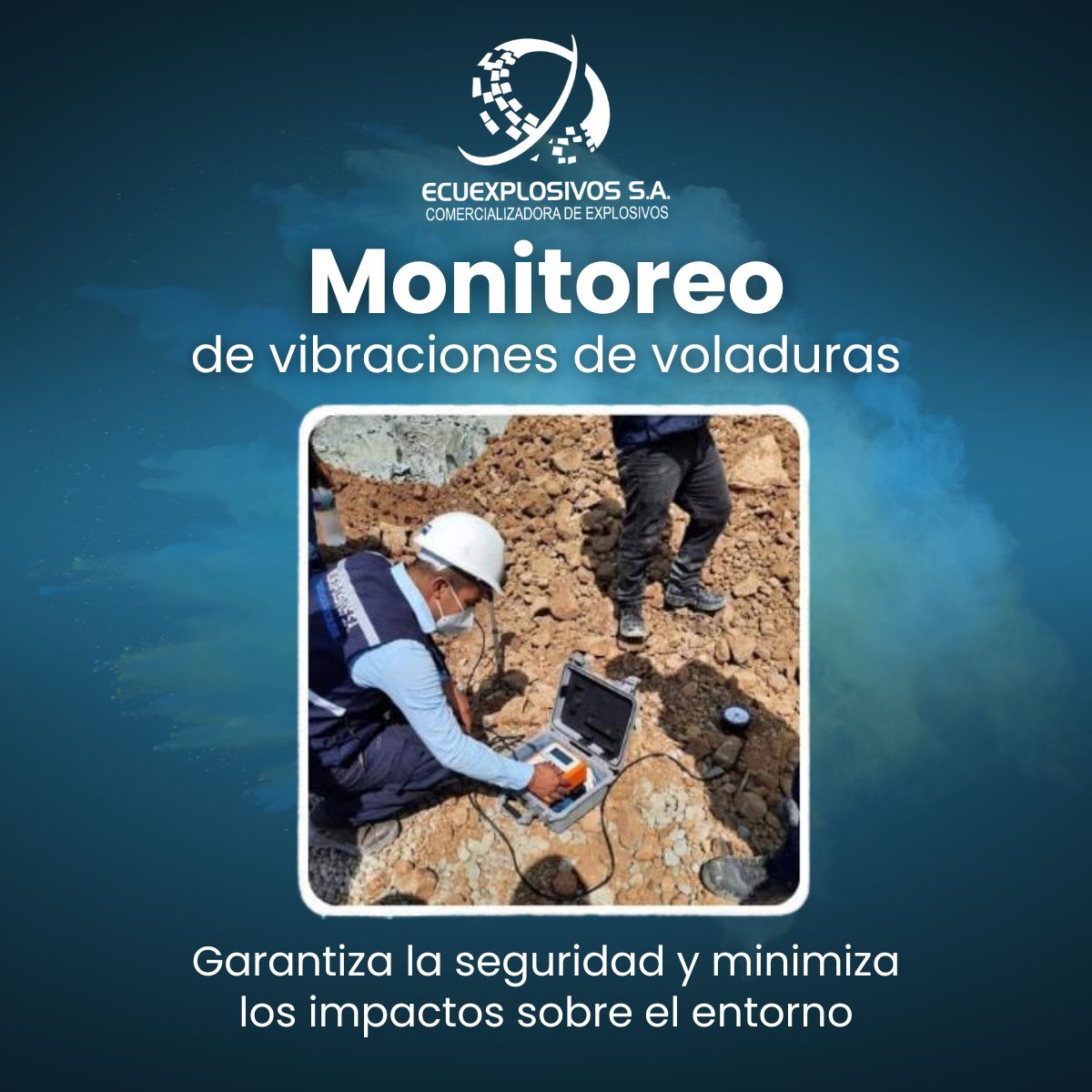 ecuexplosivos's tweet photo. En Ecuexplosivos llevamos a cabo el Monitoreo de vibraciones de voladuras con tecnología de punta. Nuestro servicio es esencial para garantizar la seguridad operacional y minimizar los impactos sobre las estructuras y el entorno.

#ECUEXPLOSIVOS #VoladurasControladas #Monitoreo https://t.co/VuUObRGdd9